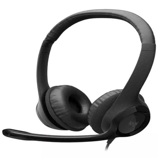 Logitech H390 USB Headset with Microphone - Black