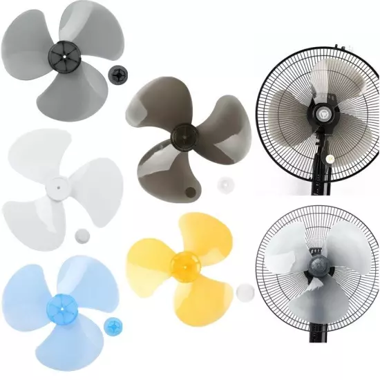 12/14/16/20 Inch Plastic Fan Blade Replacements for Standing Fan Table Fanner