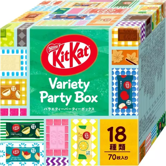 Japanese KitKat Mini Variety Party Box 70 pieces Seasons Flavors 