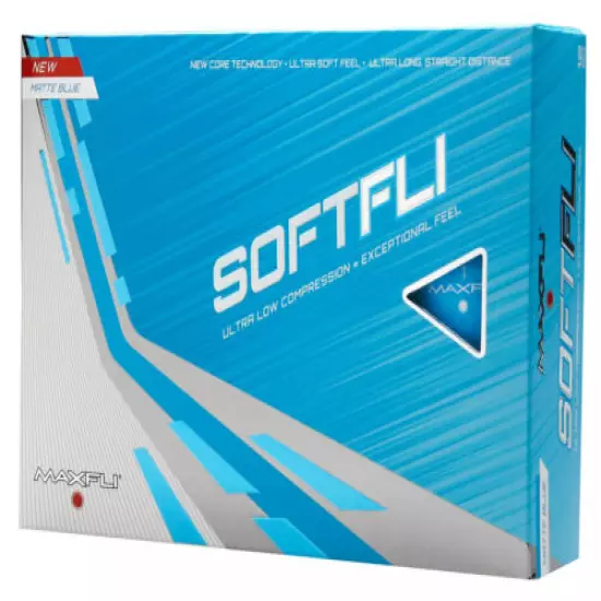 2 DOZEN BRAND NEW 2021 MATTE BLUE MAXFLI SOFTFLI GOLF BALLS RETAIL BOX 24 BALLS 