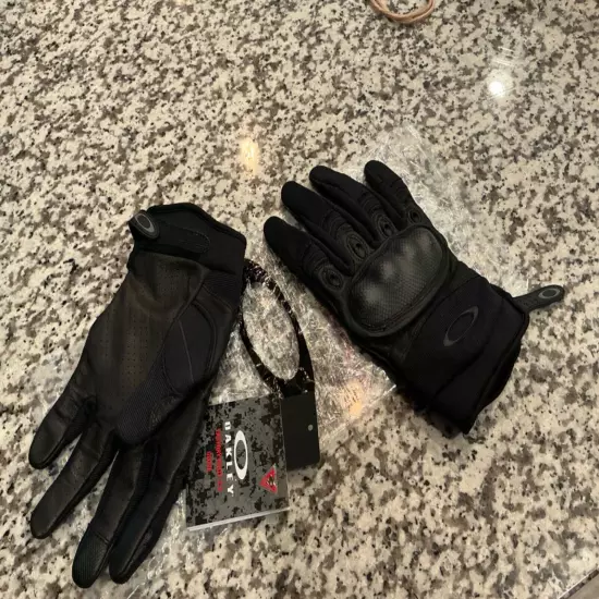 Oakley Black Factory Pilot 2.0 Gloves Size Large Tactical ☠️