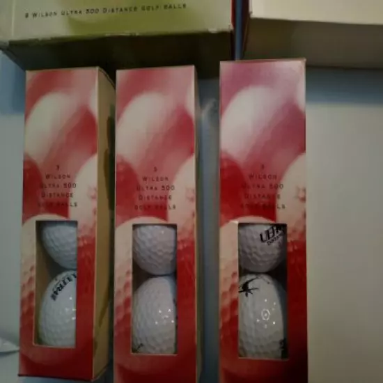 Wilson Ultra 500 Distance 9 Golf Balls Dayton's The Players Shop New in the Box 