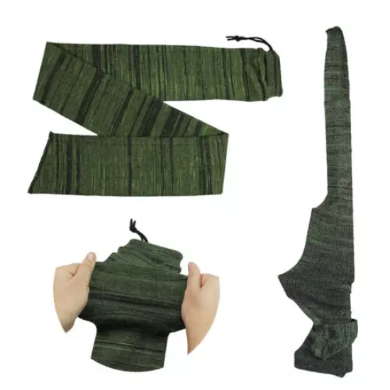 6Pcs 54'' Gun Sock Rifle Shotgun Green Gun Socks Hunting Storage Case Tactical