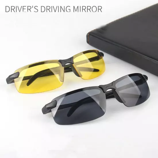 HD Night Driving Glasses Yellow Anti Glare Vision Tinted Unisex Sunglasses