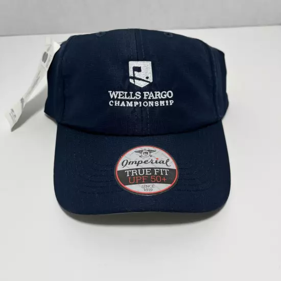 Imperial Wells Fargo Golf PGF Championship Cap Hat Adjustable Blue One Size NWT