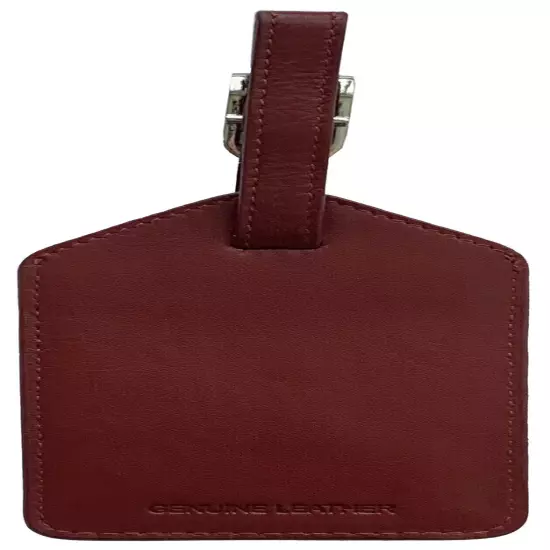 Genuine Top Grain Leather Luggage Tag