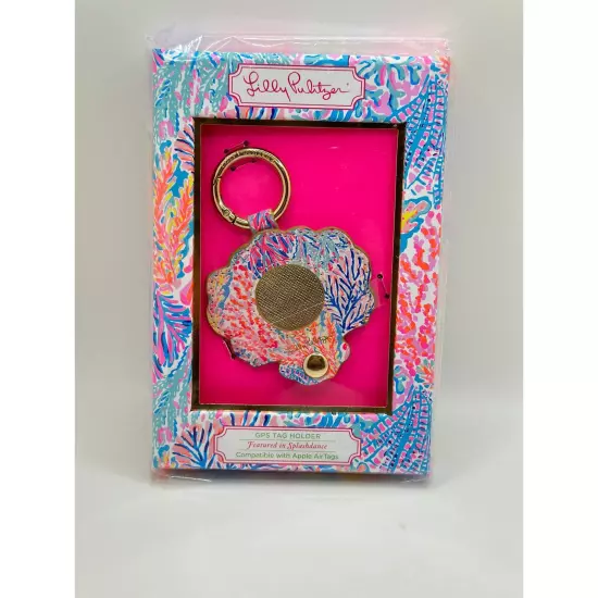 Lilly Pulitzer GPS Tag Holder, Splashdance Pattern