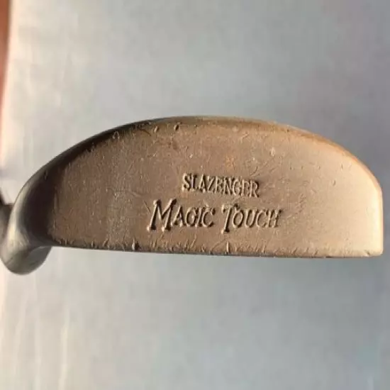 VINTAGE !!! SLAZENGER RH MAGIC TOUCH RH BRASS HEAD GOLF PUTTER ORIGINAL 