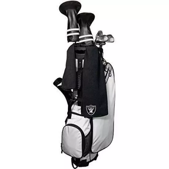 Team Golf NFL Las Vegas Raiders Golf Towel with Carabiner Clip, Premium