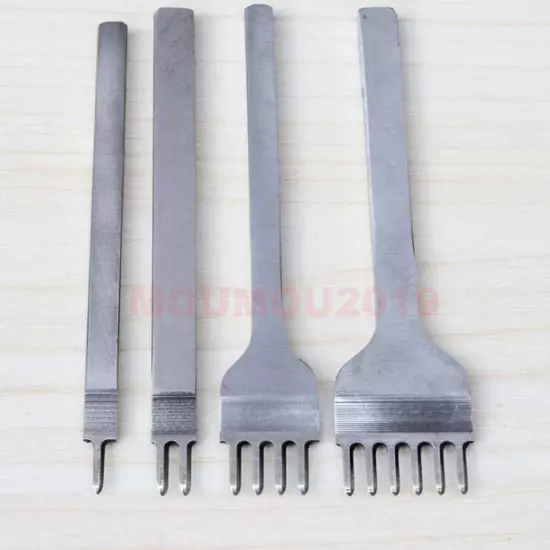 Leather Craft Tools Hole Chisel Graving Stitching Punches Tool Set 3, 4, 5, 6MM