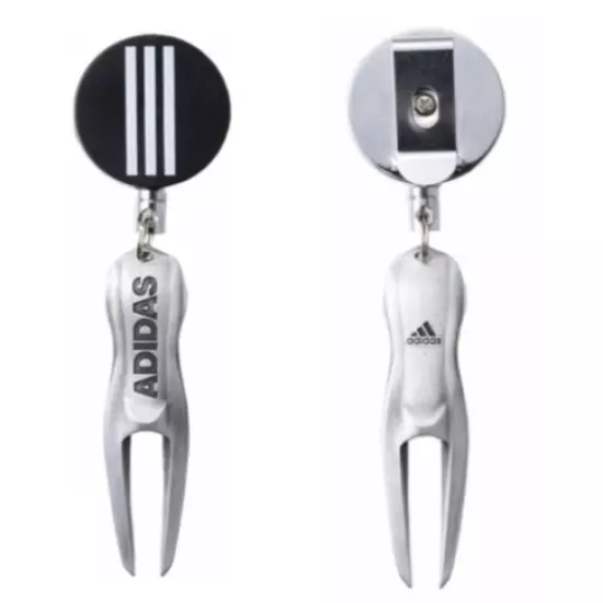 Adidas Japan Golf Ball Green Fork Divot Tool ADF907 Silver