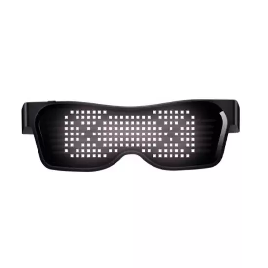 LED Luminous Party Glasses Bluetooth APP Control Programmable Text USB Charging