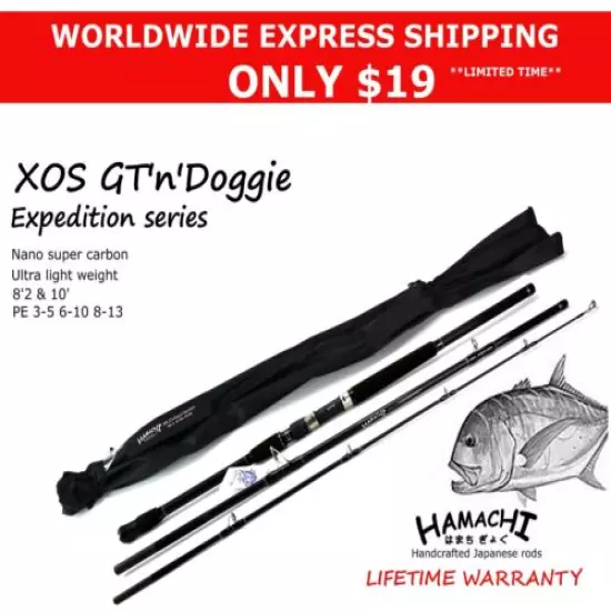 2018 HAMACHI 10' XOS GT'n'Doggie Exp 30 - 50lb Japanese spin popper fishing rod