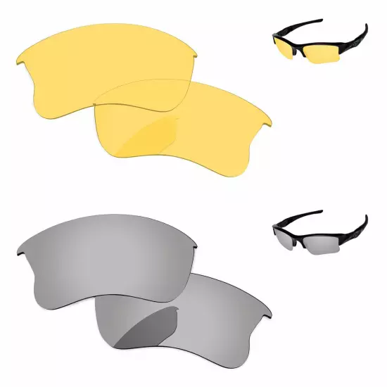 Lensology Polarized Replacement Lenses For-Oakley Flak Jacket XLJ Multi-Options