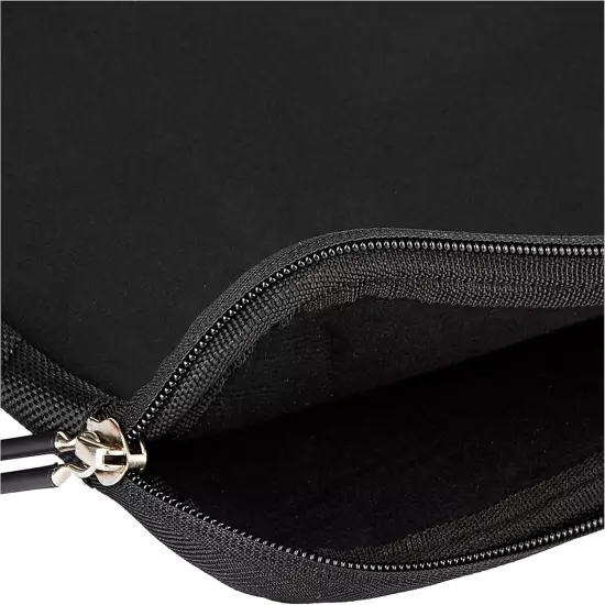 11.6-Inch Laptop Sleeve, Protective Case with Zipper - Black