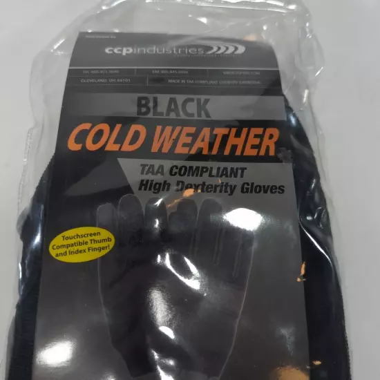 CCP Industries Tactical Gloves Cold Weather High Dexterity Medium 3M Insulation 