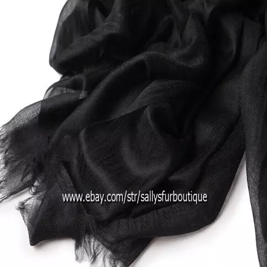 Sallys Pure Mongolian Cashmere 300s Wrap Shawl Ring Scarf Thin Soft 230 * 100 cm