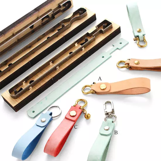 Leather craft Key Chain belt Template Cutting mould Japan blade Cutter Die DIY