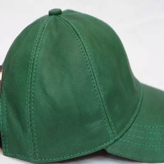 New 100% Real Genuine Lambskin Leather Baseball Cap Hat Sports Visor 32 COLORS