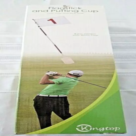 KINGTOP FLAGSTICK AND PUTTING CUP NEW IN BOX