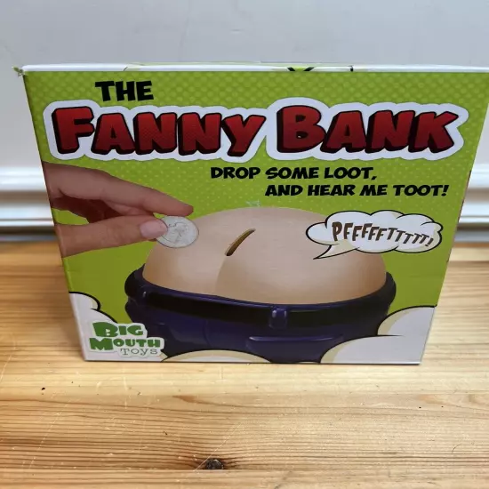 Fanny Bank Coin Holder Farting Coin Drop Big Mouth Toys Toot Gag Gift