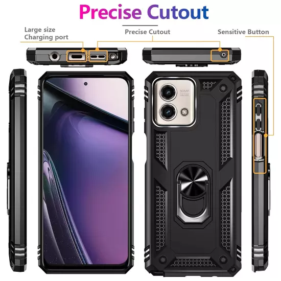 For Motorola Moto G 5G 2024 2023 2022 Case Phone Cover Shockproof+Tempered Glass