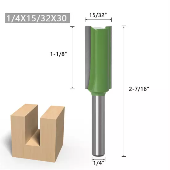 7/1PC 6MM 1/4Shank Single Double Flute Straight Router Bit For Woodworking Tool✿