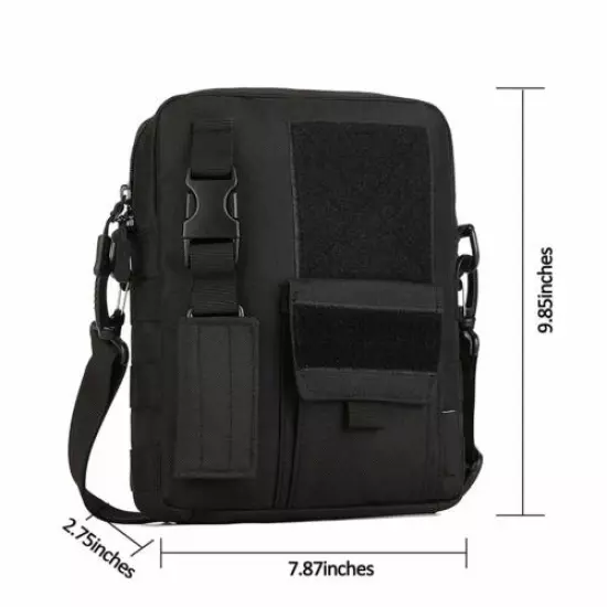 Small Canvas Messenger Bag Tactical Crossbody Casual Pack For Hiking & Traveling