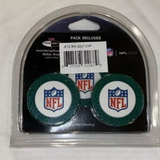 NFL NY Jets 3 Pack Golf Chips And Golf Balls