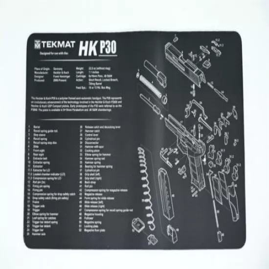 HECKLER & KOCH HK P30 ARMORERS BENCH CLEANING MAT H&K P30 LEM P30L LONGSLIDE NEW