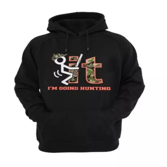 Women Black Hoodie Girls Hunt Too Happy Hunting Camo The New Black Sweatshirt 