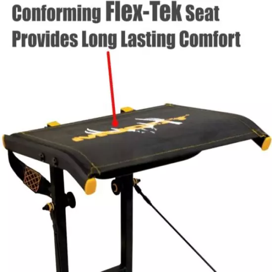 Hang-On Treestand- Silent Straps, Flex-Tek Comfort Seating, Extra Wide Platform