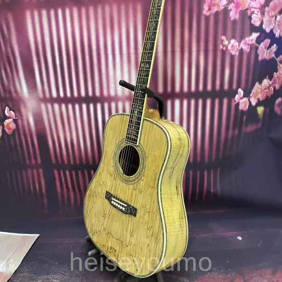 D-45 Map pattern veneer acoustic guitar 6 strings Abalone inlaid fingerboard