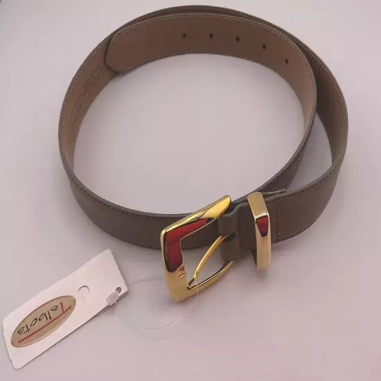 Talbots Women’s Genuine Leather Beige/Taupe Belt Size L - ITALY 38 X 1 1/8”