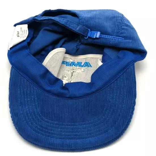 ALAMEDA MUNICIPAL POWER AMP hat vintage corduroy blue adjustable cotton cap