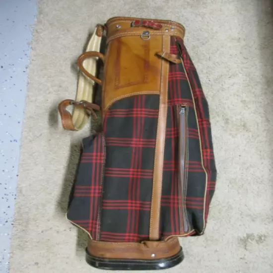 Vintage Burton Leather & Canvas Golf Bag - For Display Only - Very Rare!