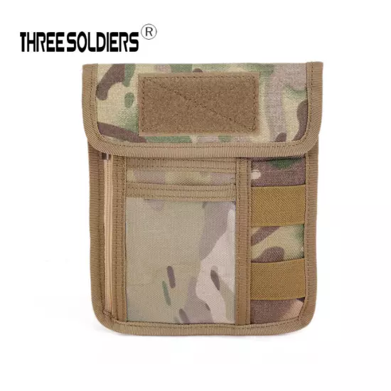 Tactical ID Card Case Holder Neck Lanyard Credit Card Organizer Wallet Pouch