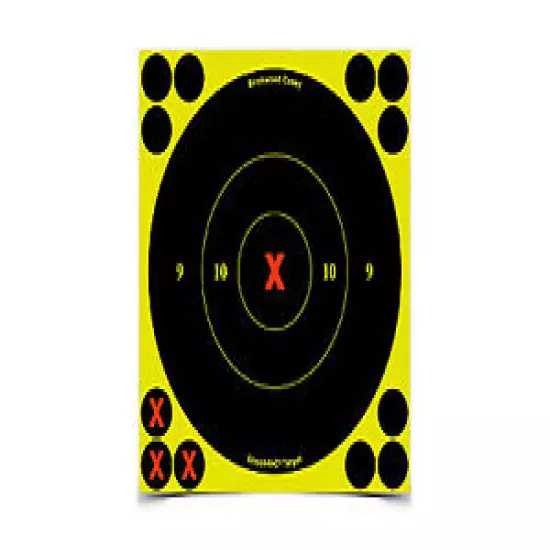 Birchwood Casey Shoot N C Bullseye Self Adhesive 6 In Round Target 60/Pack 34560