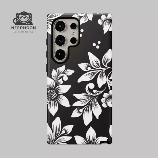 Black & White Floral Style - Tough Cases