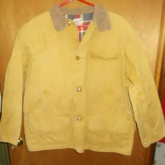 Vintage 50s 60s Montgomery Ward Hawthorne Hunting Jacket 52" Chest Distressed