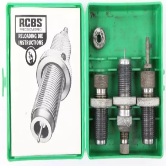 RCBS 3 THREE DIE SET 44 MAGNUM Reloading Dies w/ Shell Holder Preowned Free Ship