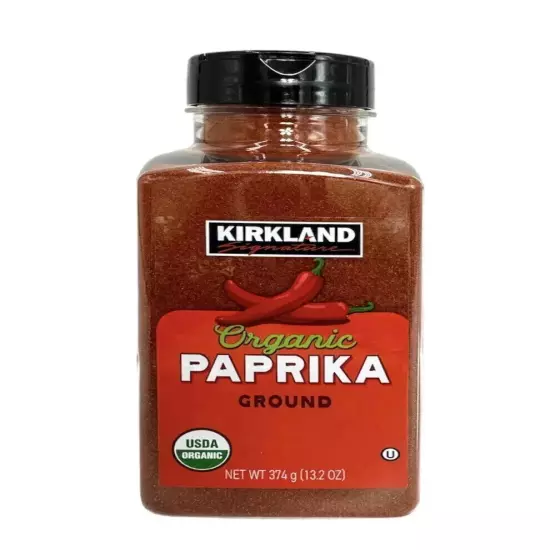 4 Pack Kirkland Signature CERTIFIED ORGANIC PAPRIKA Ground, 13.2 oz