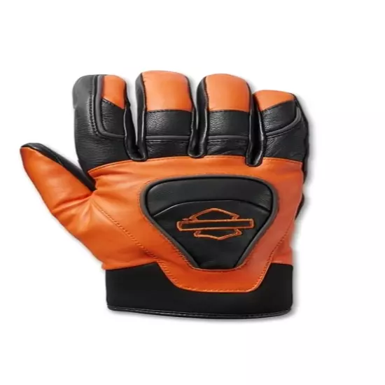 Harley Davidson Leather Motorcycle Gloves Authentic Biker Riding Gear with Logo