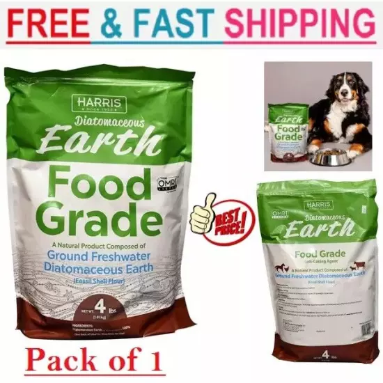 Harris Products Group Diatomaceous Earth Food Grade Natural, 4 lb.Best Price