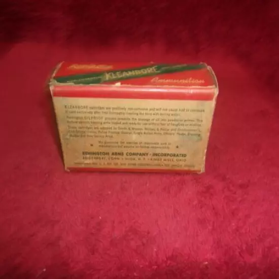  Vintage Remington Kleanbore, .38 Special Targetmaster Cal.. Ammo Box, (EMPTY) 