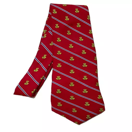 Vineyard Vines All Red Silk W/ Status Pattern M.in.USA men’s necktie NWT