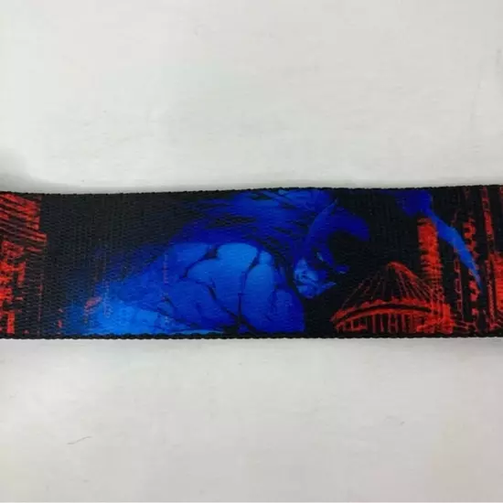 Buckle-Down Seatbelt Belt Batman Red Blue Black Skyline Adjustable Superhero