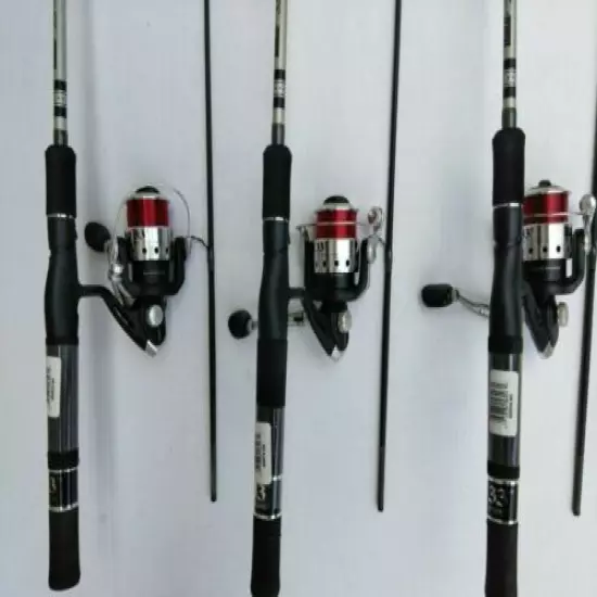 New Zebco 33sp Authentic Spinning Z-GLASS Rod Medium 6' REEL Combo 