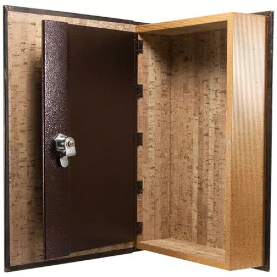 Barska Beautiful Large Hidden Antique Book Lock Box Safe, with Key Lock, CB11992