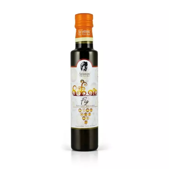 Ariston Fig Infused Balsamic Vinegar 8.45 fl oz 2 pk with mess free pour spout